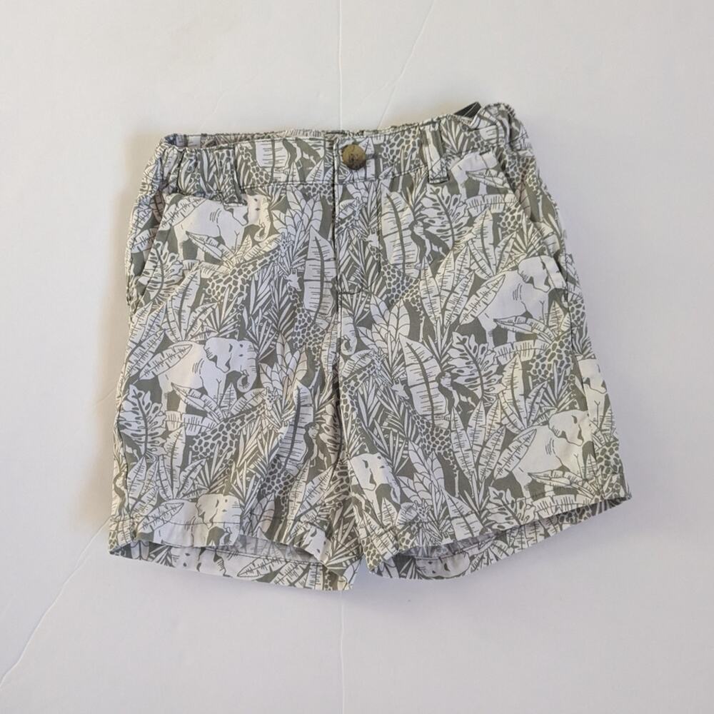 Janie and Jack Green Safari Animal Shorts 3 Boys 2020 Elephant